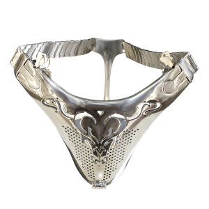 Men's customized chastity lock, chastity belt, penis cage lock, sperm ring breathable stainless steel CB birdcage metal chain terms