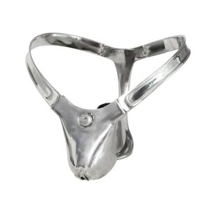 Large anal plug dual-purpose chastity belt